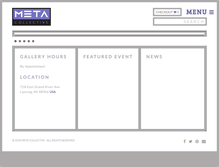 Tablet Screenshot of metacollectiveart.com